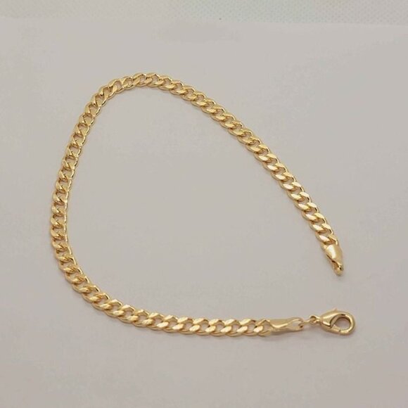 Brazilian 18k Gold Filled Anklet - Picture 1 of 3